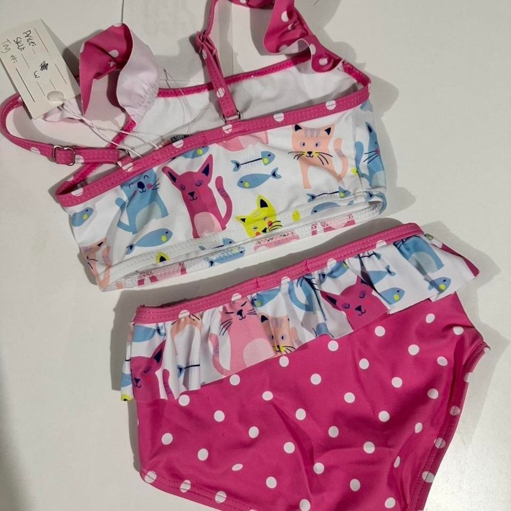 New Pete & Lucy 2pc Swimsuit Size 2 - Picture 2 of 3